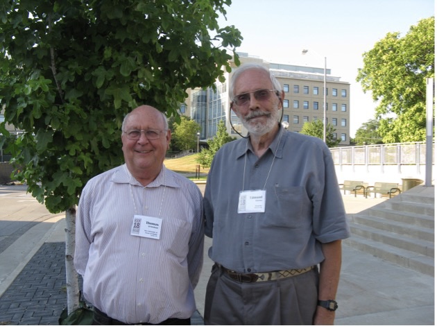 Dr. Ed Storms and Dr. Grimshaw at ICCF-18, Columbia MO, July 2013.